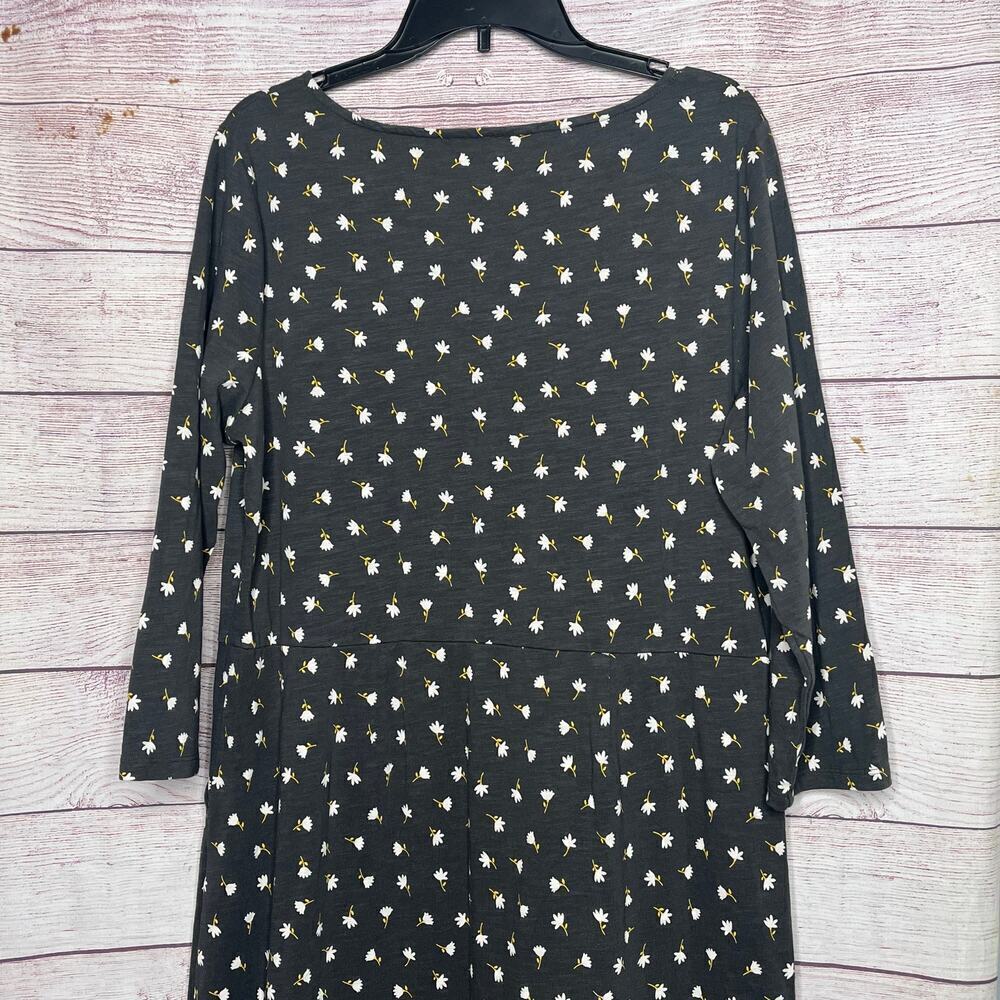 Boden Women's Penny 100% Cotton Knit Ditzy Floral Pocket Dress Size 16 - Picture 5 of 12